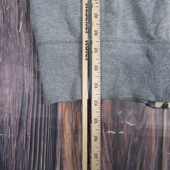 American Eagle Outfitters Hoodie Mens XS Gray Full Zip Fleece Vintage Fit Eagle - Picture 5 of 5